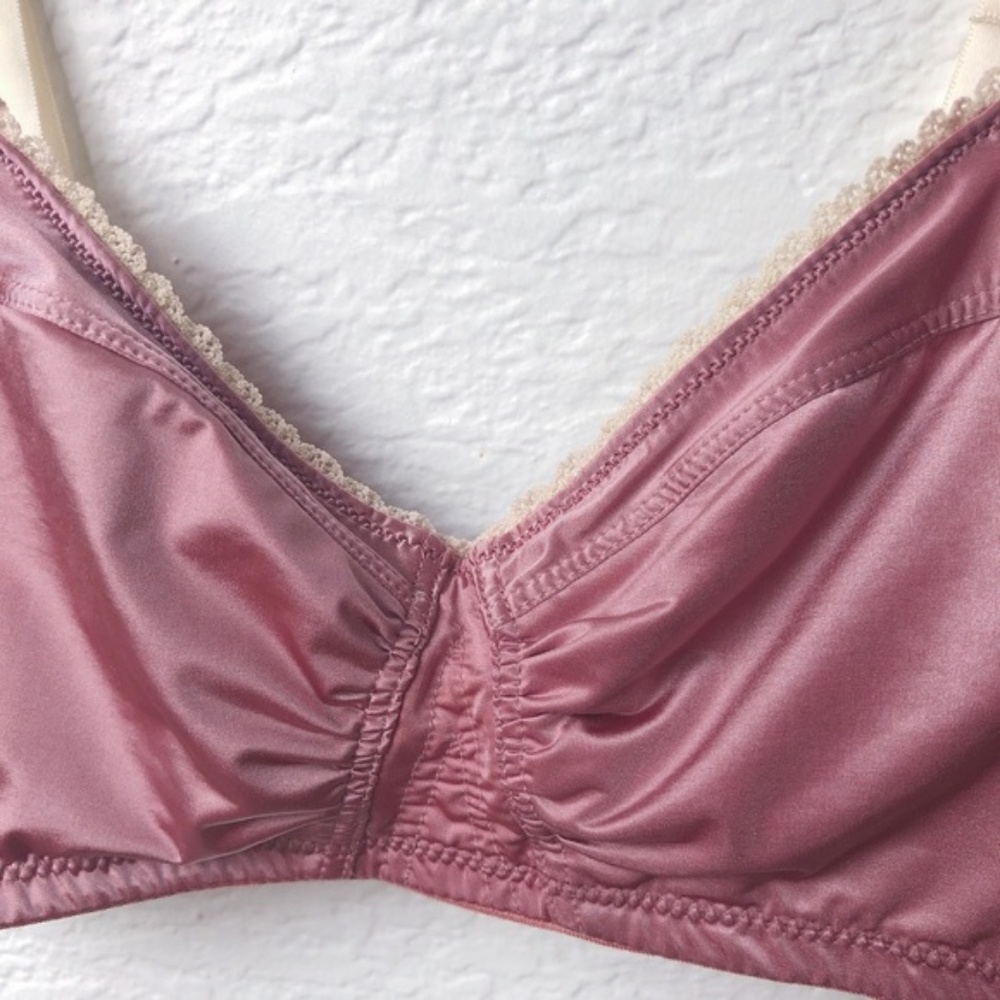 DKNY intimate bra bralette 32 A 32A pink silky - Picture 4 of 7